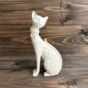 Ham Polyester Modern Kedi Figürü