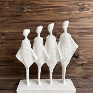 Ham Polyester Dekoratif Femina Dörtlü Kadın Figürü