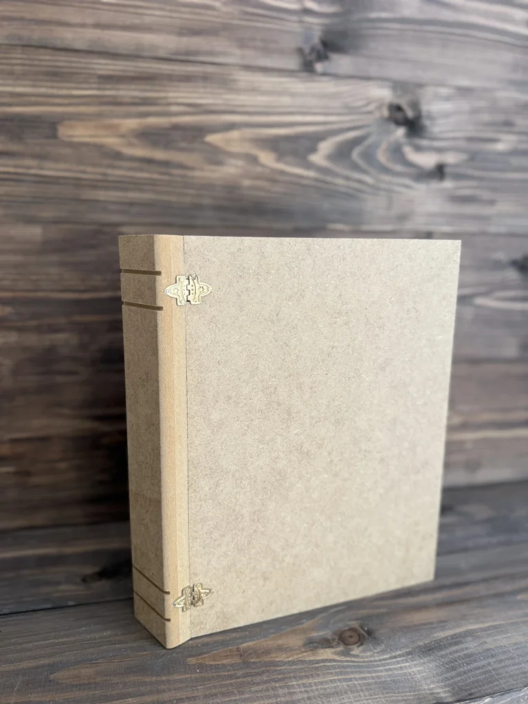 Ham Ahşap Büyük Kitap Kutu