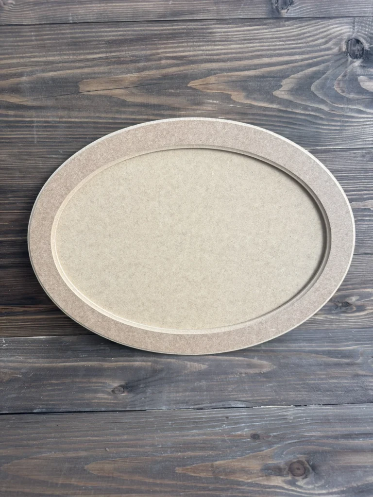 Ham Ahşap Küçük Oval Tepsi