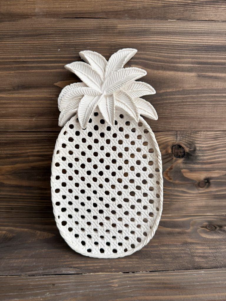 Ham Polyester Dekoratif Ananas Sunumluk