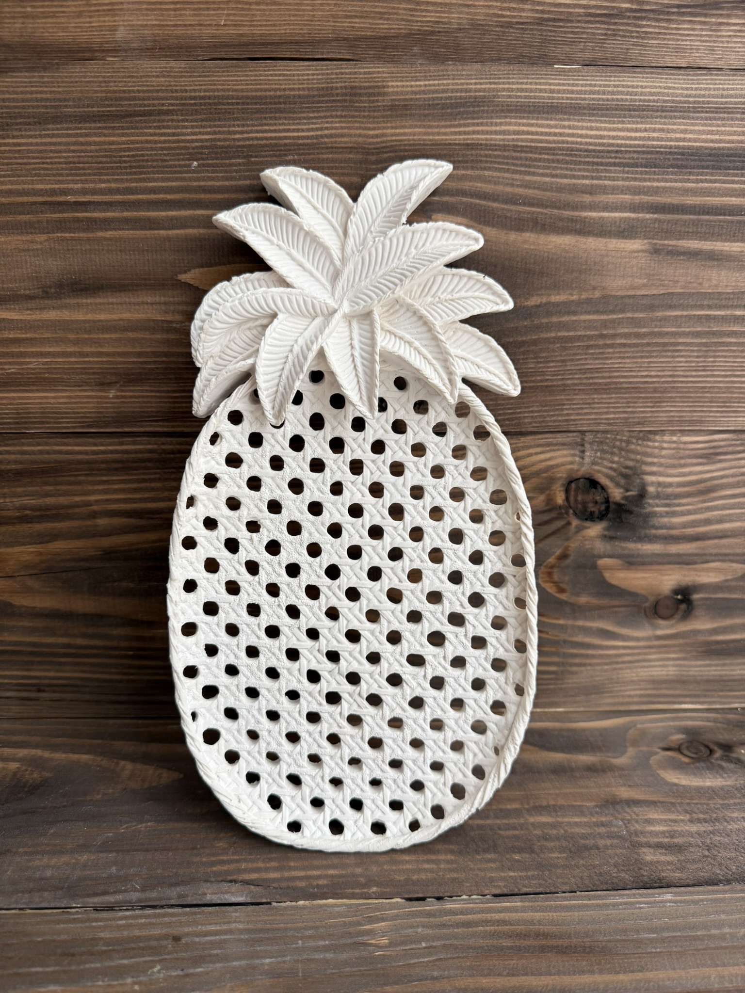 Ham Polyester Dekoratif Ananas Sunumluk