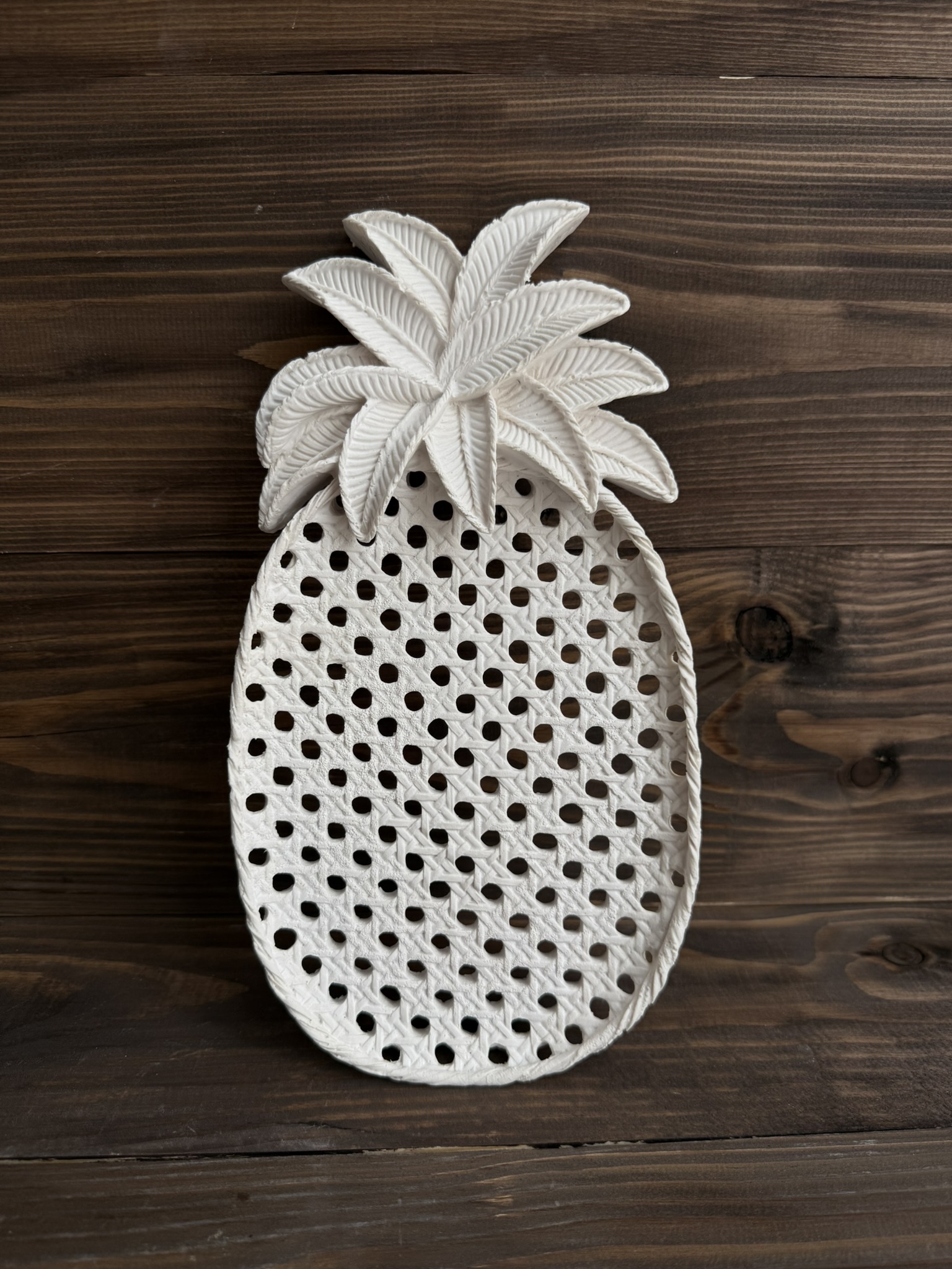 Ham Polyester Dekoratif Ananas Sunumluk