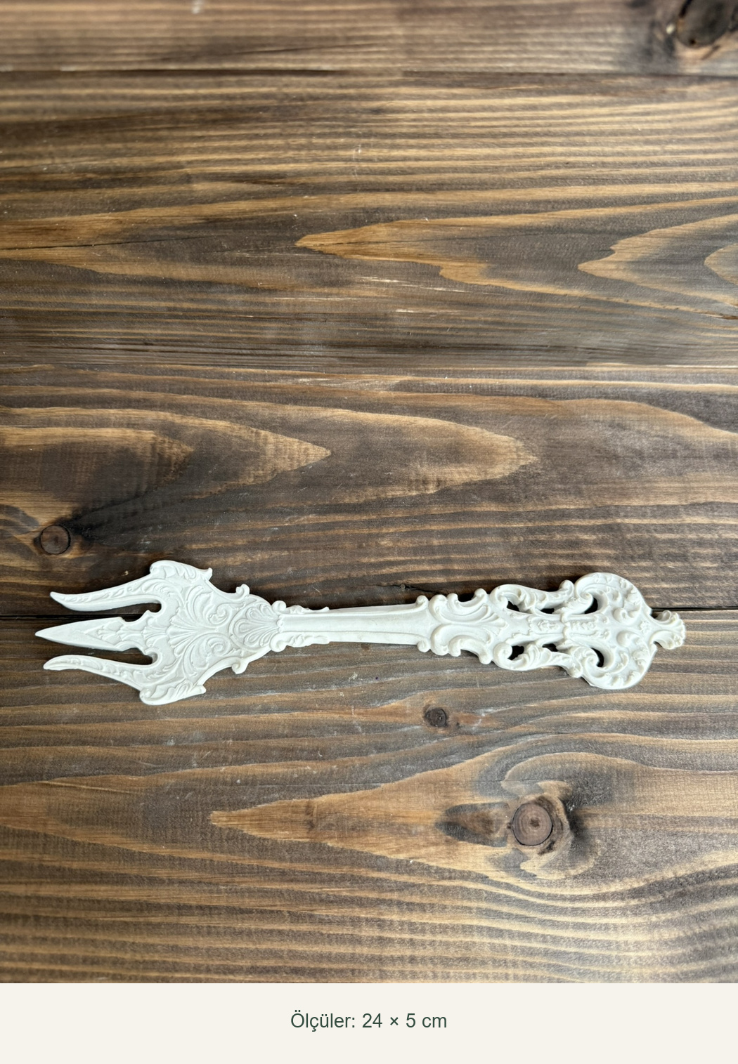 Ham Polyester Dekoratif Çatal – 24 × 5 cm