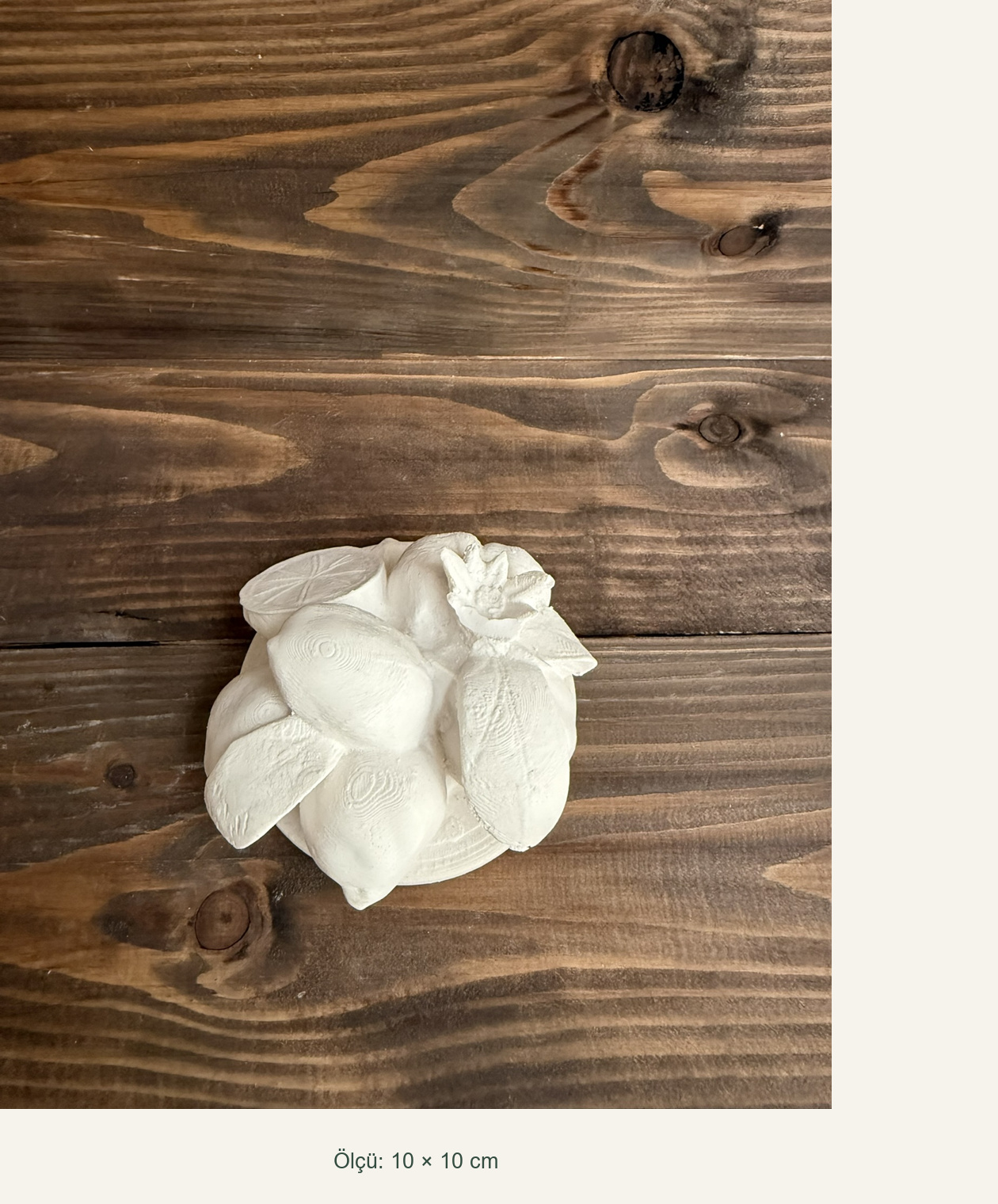 Ham Polyester Limon Kavanoz Kapağı – 10 × 10 cm
