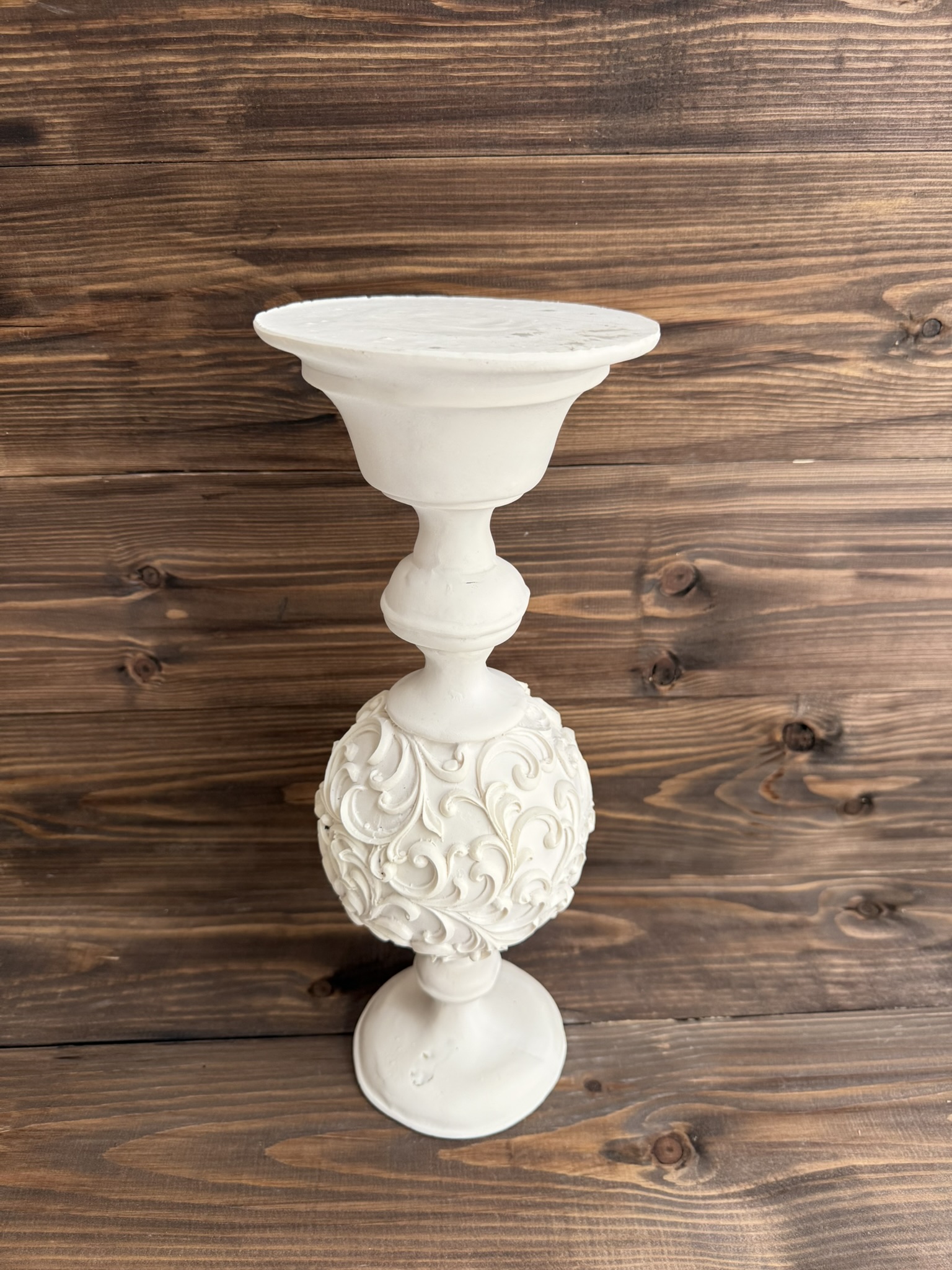 Ham Polyester Orb Dekoratif Şamdan 1